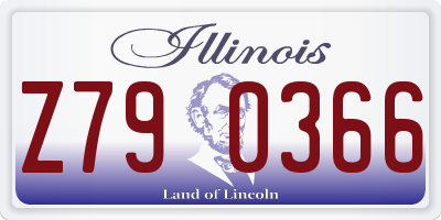 IL license plate Z790366