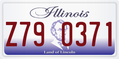 IL license plate Z790371