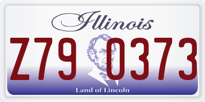 IL license plate Z790373