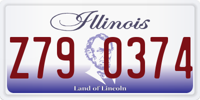 IL license plate Z790374