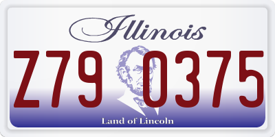 IL license plate Z790375