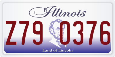 IL license plate Z790376