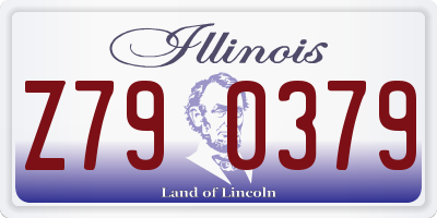 IL license plate Z790379