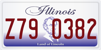 IL license plate Z790382