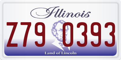 IL license plate Z790393