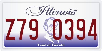 IL license plate Z790394