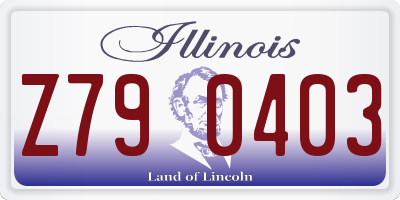 IL license plate Z790403