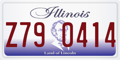 IL license plate Z790414