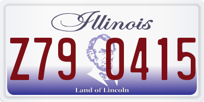 IL license plate Z790415