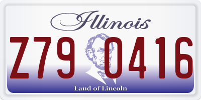 IL license plate Z790416