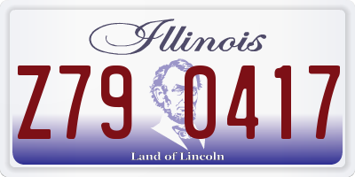 IL license plate Z790417