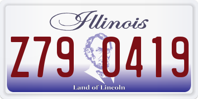 IL license plate Z790419