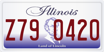 IL license plate Z790420