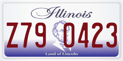 IL license plate Z790423