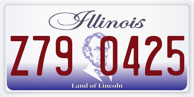 IL license plate Z790425