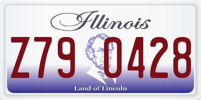 IL license plate Z790428