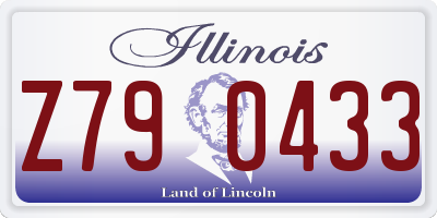IL license plate Z790433