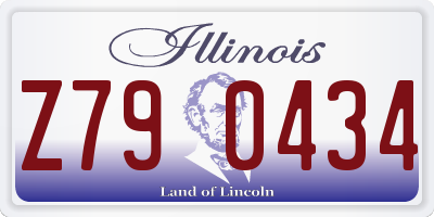 IL license plate Z790434