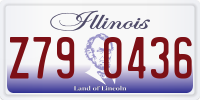 IL license plate Z790436