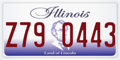 IL license plate Z790443