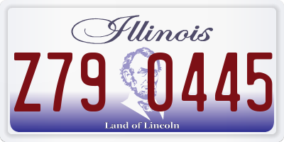 IL license plate Z790445