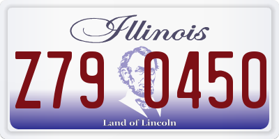 IL license plate Z790450