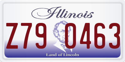 IL license plate Z790463