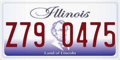 IL license plate Z790475