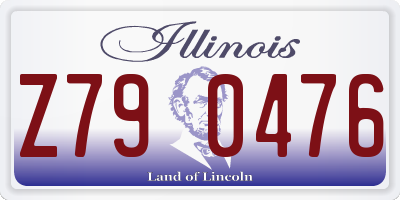 IL license plate Z790476