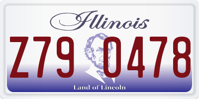 IL license plate Z790478