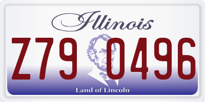 IL license plate Z790496