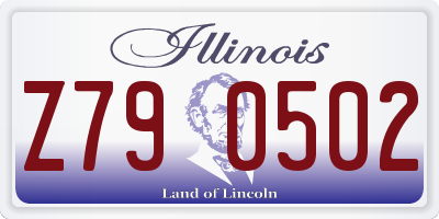 IL license plate Z790502
