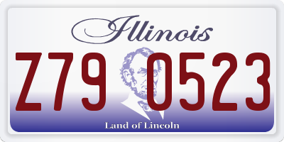 IL license plate Z790523