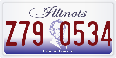 IL license plate Z790534