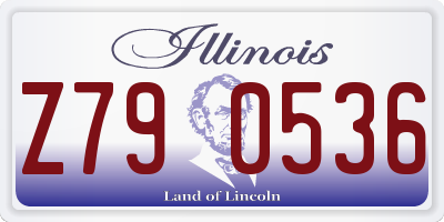IL license plate Z790536