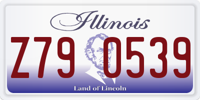 IL license plate Z790539