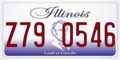 IL license plate Z790546