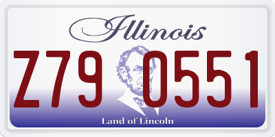 IL license plate Z790551