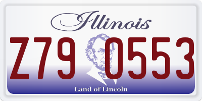 IL license plate Z790553
