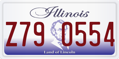 IL license plate Z790554