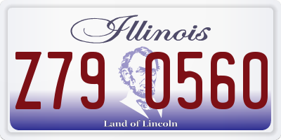 IL license plate Z790560