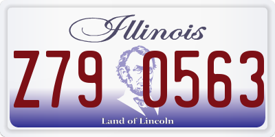 IL license plate Z790563