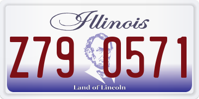 IL license plate Z790571