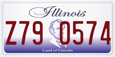 IL license plate Z790574