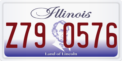 IL license plate Z790576