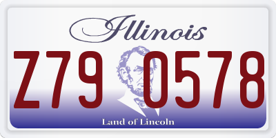 IL license plate Z790578