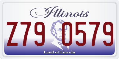 IL license plate Z790579