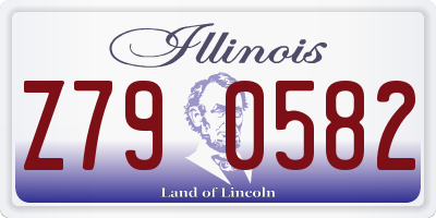 IL license plate Z790582
