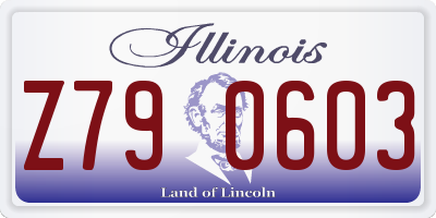 IL license plate Z790603