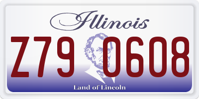 IL license plate Z790608